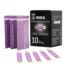 Load image into Gallery viewer, MD6 Blood Ketone Test Strip (10 Strips/box)