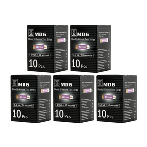 Bruno MD6 5 Boxes of 10 Ketone Strips