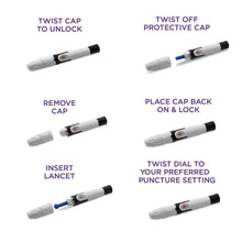 Load image into Gallery viewer, MD6 Blood Lancets (50 lancets/box) 30 Gauge
