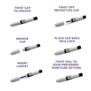 MD6 Blood Lancets (50 lancets/box) 30 Gauge